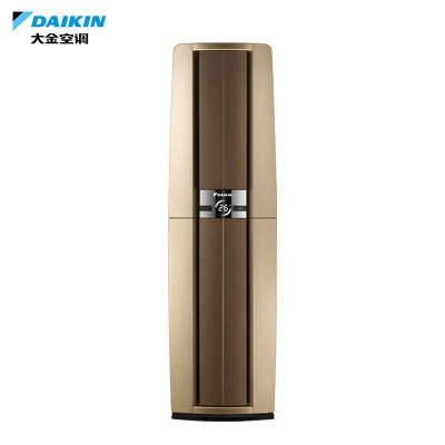 大金空调 新一级能效 3匹变频 冷暖 家用客厅 立式柜机 FVXF172WC-N 金色