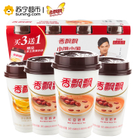 香飘飘冲泡奶茶 红豆口味 早餐冲饮代餐下午茶 便携式64g*3 三连杯装