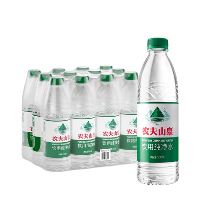 农夫山泉饮用纯净水550ml*12瓶绿瓶