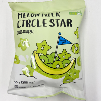 韩国进口涞可 哈密瓜牛奶味星月甜甜圈50g