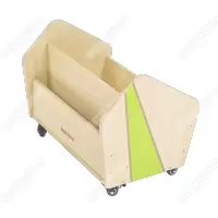 华森葳儿童家具 葳尼斯森林双面移动图书柜