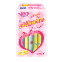 七度空间(SPACE 7)少女系列日用特薄糖果包卫生巾245mm*7片 1/2掌心包