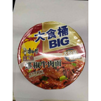 康师傅大食桶红油爆椒牛肉面145g