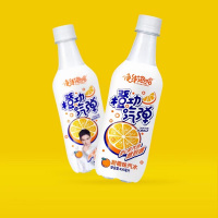 优洋夜线泡哈橙功汽弹汽水450ml