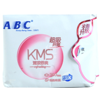 ABC柔棉表层夜用卫生巾8片