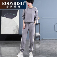 RODYHISII品牌卫衣套装女春季新款时尚舒适跑步服减龄圆领两件套