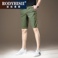 RODYHISII品牌商务休闲薄款工装短裤男2023夏季新款修身直筒男士五分裤薄男裤子