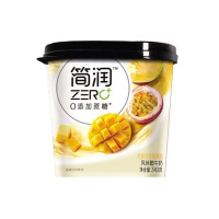 简润无蔗糖芒果百香果风味酸奶340g