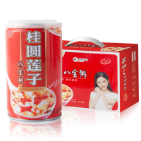 八宝粥粗粮黑米枸杞早餐速食组合12罐礼盒装送礼桂圆莲子粥批发