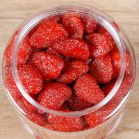 罐装草莓干500g/108g连罐重水果干果脯蜜饯办公室休闲零食小吃