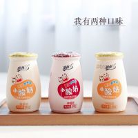 西米露小酸奶低脂奶昔180ML*6/12瓶草莓桃真果粒牛奶批发