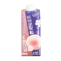 伊利优酸乳缤纷果果粒牛奶饮品樱花白桃味210g