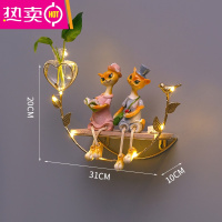 创意水培置物架北欧风墙上装饰壁挂客厅卧室房间餐厅布置门口收纳 FENGHOU 水培款单层 1层