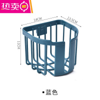 家用卫生间厕所卷纸巾盒厕纸抽纸巾架卫生纸置物架免打孔壁挂式 FENGHOU 镂空卷纸架-蓝色