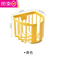 家用卫生间厕所卷纸巾盒厕纸抽纸巾架卫生纸置物架免打孔壁挂式 FENGHOU 镂空卷纸架-黄色