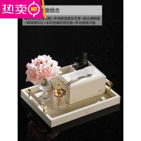 FENGHOU轻奢鹿头玻璃牙签盒家用牙签筒创意个性牙线棉签收纳盒牙签桶 套餐2