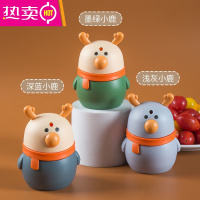 FENGHOU小鹿牙签盒家用按压式自动弹出卡通轻奢时尚客厅便携式牙签筒 墨绿小鹿 送300根牙签