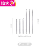 FENGHOU密封棒保鲜条封口器塑料袋食品奶粉封口夹食物袋子零食防潮小夹子 白色1包[长3支+短3支]