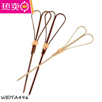 FENGHOU汉堡水果签三明治签创意签橄榄签剪子签调酒竹签水果鸡尾酒装饰签 白 12cm红色剪子50支