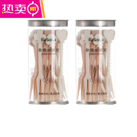 FENGHOU家用扑克水果叉子果签插套装儿童牙签叉三明治固定签小蛋糕叉 2盒(72枚)