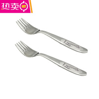 FENGHOU小孩专用不伤嘴宝宝意面叉子餐具吃面条家用水果甜品叉子 两支长颈鹿叉子 (2-10岁适用)