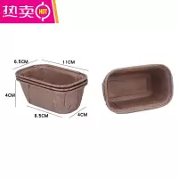 FENGHOU磅蛋糕纸杯方形蛋糕纸杯烘焙模具卷边蛋糕纸杯面包纸托防油 咖色长方 20个/包