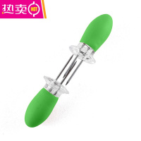 FENGHOU2个玉米钢叉不锈钢玉米针欧式水果叉水果签烧烤叉子吃玉米不粘手 绿色2对