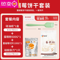 FENGHOU双面烘焙家用烧烤盘烤箱空气炸锅专用吸油纸垫防粘 [蔓越莓饼干]硅油纸*1+新良蛋糕粉500g+易小焙蔓越莓