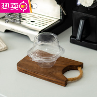 FENGHOU纸杯蛋糕包装盒透明单个2粒蛋挞提拉米苏盘挞马芬杯子烘焙吸塑盒 加厚单粒装纸杯蛋糕盒 100只