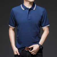 传奇保罗夏季polo衫男潮流纯色翻领短袖中年父亲爸爸款商务休闲半袖
