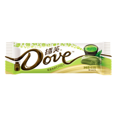 德芙(Dove)抹茶曲奇白巧克力 42g/袋装 休闲 零食