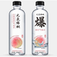 元气爆棚气泡水白桃味480ml