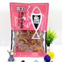 心里话 香辣味鱼皮100g袋装 网红鱼类小鱼干零食