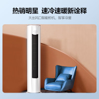 Midea/美的空调大2匹 风酷 新能效变频冷暖 APP智能 家用客厅圆柱立式柜机 KFR-51LW/N8MJC3