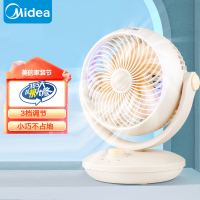 美的(Midea)电风扇空气循环扇家用节能四季大风量卧室宿舍摇头轻音台式空调伴侣风扇 GAF18AD