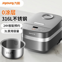 九阳(Joyoung)电饭煲0涂层316L不锈钢电饭锅家用3-4人无涂层耐用家用多功能锅蒸煮两用F-30F316L