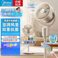美的(Midea)空气循环扇电风扇家用风扇立式落地扇遥控定时换气扇轻音节能电扇 基础款[双重净风]循环扇GAI24FC