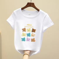 欧洲站气质纯棉半高领t恤女士短袖黑色字母时尚洋气小衫早春新款