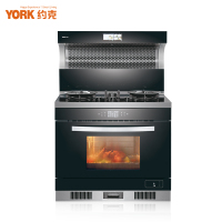 约克(YORK)集成灶YK-J16ZK厨房家用4D蒸烤燃气灶一体 三眼灶大风力烟机 烟灶联动 天然气/液化气可选