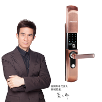 英飞拓lnfinova Y007自动滑盖智能指纹锁 密码锁 家用防盗门锁