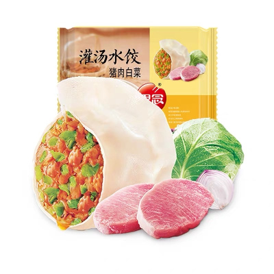 思念 猪肉白菜灌汤水饺400g