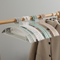 [十支装无痕衣架]LISM家用晒塑料无痕多功能防滑衣撑撑子衣挂钩凉晾衣服架挂衣架...