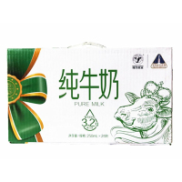 现代牧业纯牛奶全脂灭菌乳250ml×24