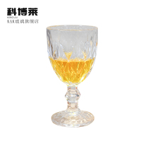6个装320ML KAK复式雕刻水晶红酒杯玻璃酒杯大容量 高脚杯香槟杯