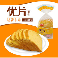 桃李胡萝卜味优片吐司面包350g