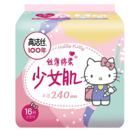 6266-65高洁丝-经典丝薄棉柔卫生巾日用16片