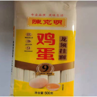 陈克明鸡蛋龙须挂面500g(塑)