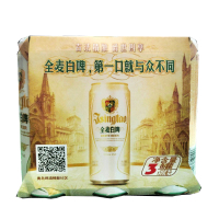 青岛啤酒全麦白啤三连包