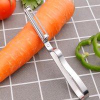 [2个装]不锈钢削皮刀 尖头/平头水果削皮器多功能土豆刨皮刀芒果削皮刀子刮皮刀