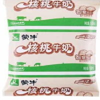 蒙牛鲜语牧场冷藏核桃牛乳全脂调制乳百利包180ml